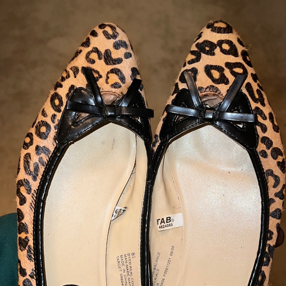 Leopard print ballet flats